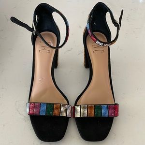 I.N.C Multicolor Sandal Heel Size 6.5